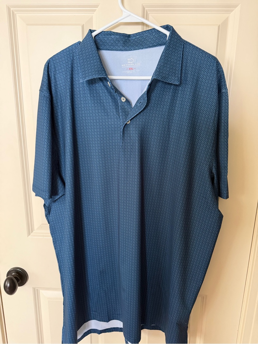 Southern Tide Men's Textured Short-Sleeve Polo Shirt - Blue